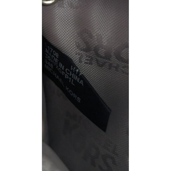 Michael Kors Jet Set Small Keychain Coin Pouch Wallet Leather Red Gold - Picture 10 of 10